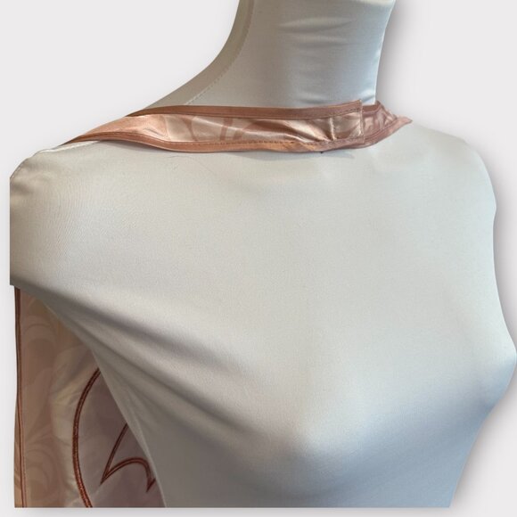 Six Flags Theme Park Womens Girls Satin BATGIRL Batman Cape Pink Sparkle Cosplay - Picture 2 of 4